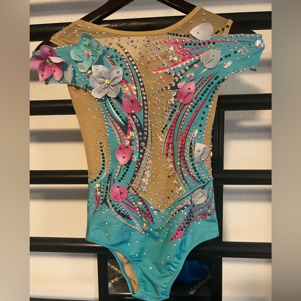 Floral Embellished Kids Bodysuit - Multicolor